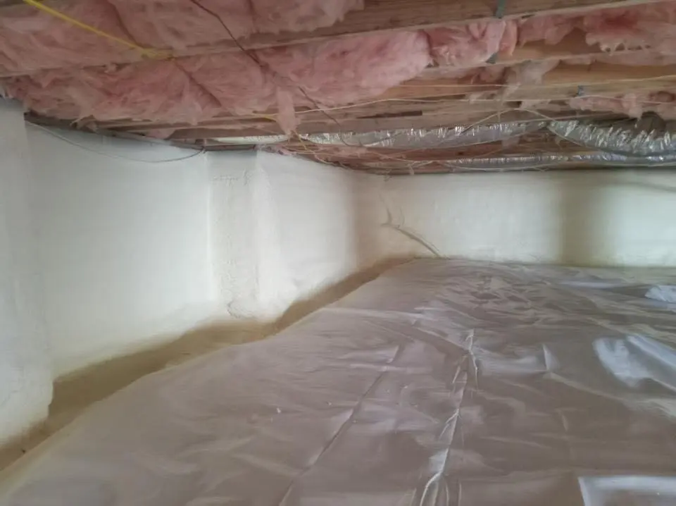 Crawl space encapsulation with closed-cell spray foam for Spray Foam Roofing Repair in Lakewood